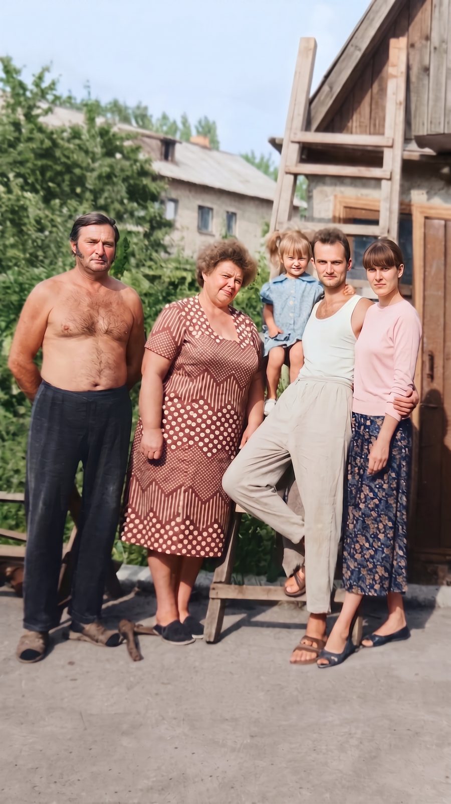 То же фото после реставрации