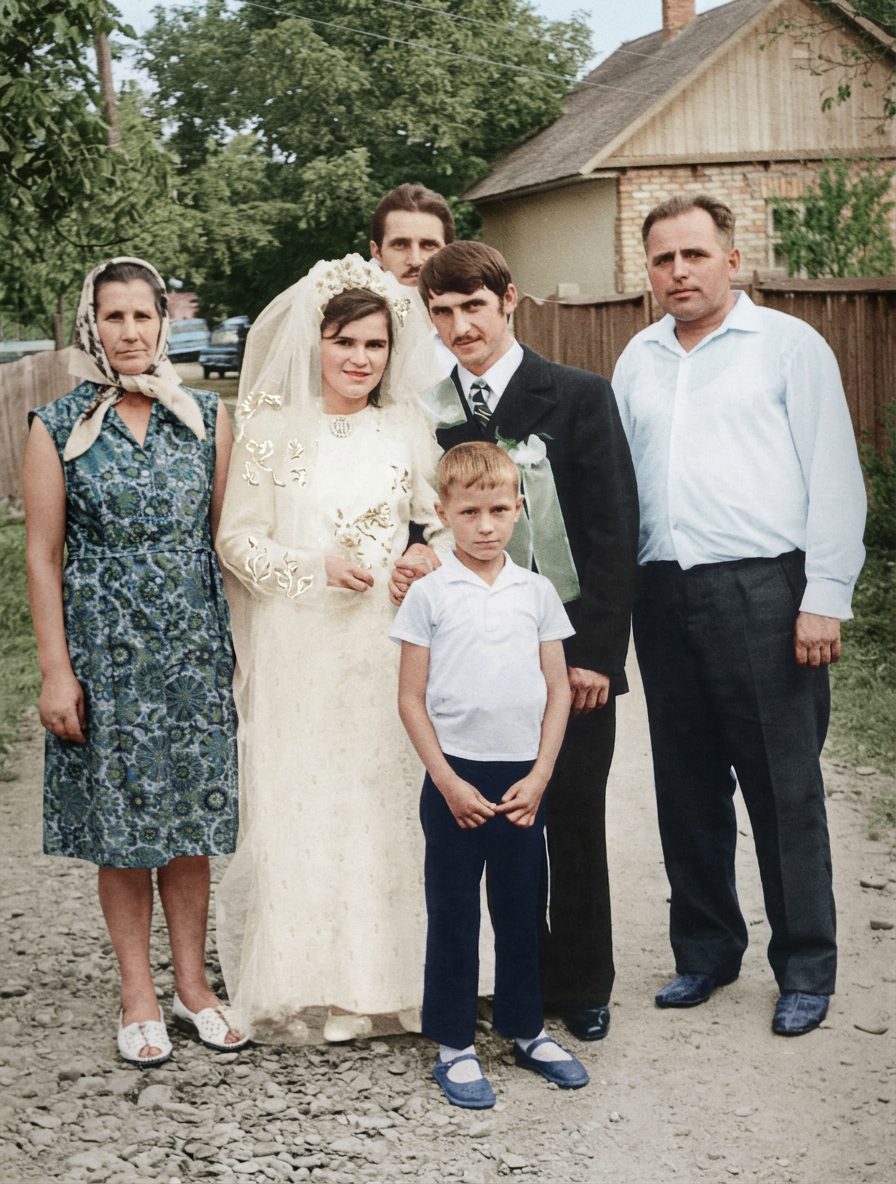 То же фото после реставрации